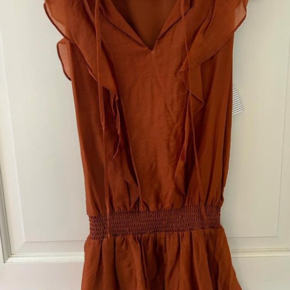 Burnt Orange Amanda Uprichard Dress!